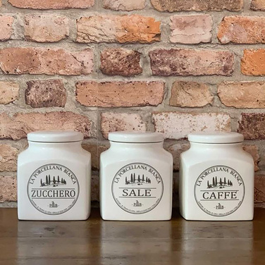 Банка для сахара фарфор 500 мл La Porcellana Bianca