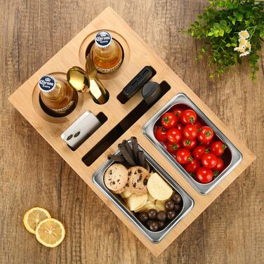 Бамбуковий органайзер для снеків 42 х 26 х 10,1 см DE-COmmerce