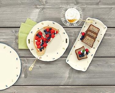 Набір столового посуду 30 предметів Streublume blauer Rand Marie-Luise Seltmann