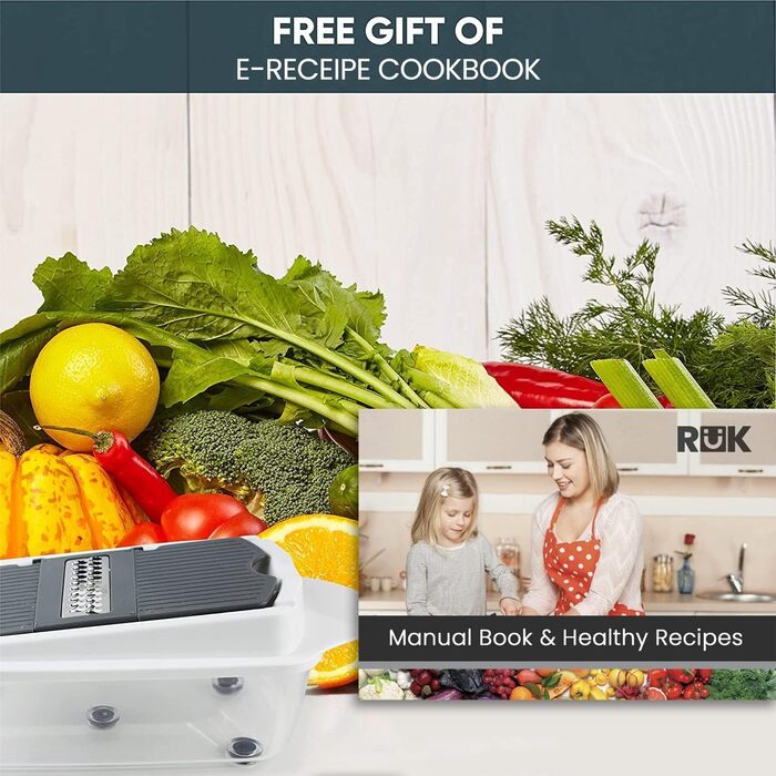 Измельчитель овощей 22-в-1 белый RüK