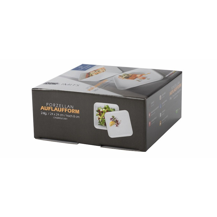 Форма для запікання з кришкою 24 х 24 х 8 см, біла No Limits Seltmann