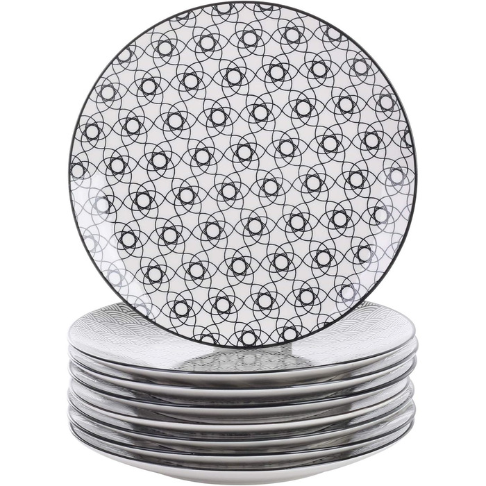 Порцелянова десертна тарілка vancasso, тарілка для торта 8 шт. барвиста 21,5 см