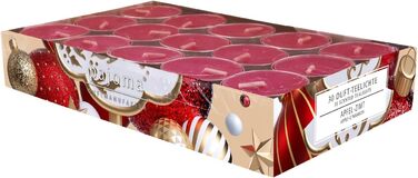 Ароматичні чайні свічки Pajoma 90, 3x30 шт. , ароматичні свічки, багато ароматів на вибір, висота 1,5 см, діаметр 3,5 см (яблуко-кориця, 30)