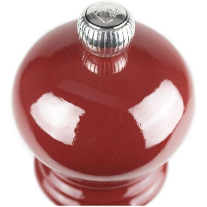 Ручний млин для перцю Peugeot Paris, регулювання помелу u'Select, висота дерево, чорний, 23720 (18 см, червоний лакований)