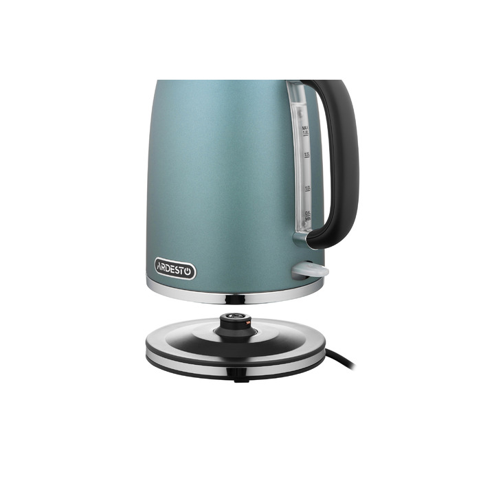 ARDESTO Электрочайник EKL-F400G 1.8л/2200Вт/strix контроль/нерж. сталь/мятный