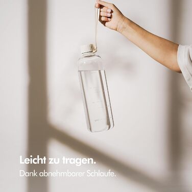 Пляшка для води 1,5 л тританова, кремова прозора KIVY