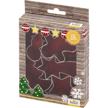 Набір форм для печива в різдвяному стилі, 5 предметів, RBV Birkmann