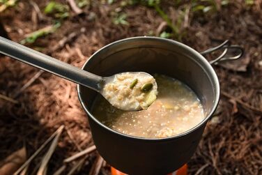 Безграничный Вояж Открытый Титан С Длинной Ручкой Ложка Spork Сверхлегкая Кемпинг Полированная Посуда Набор столовых приборов 2 шт. (Ti1509b)