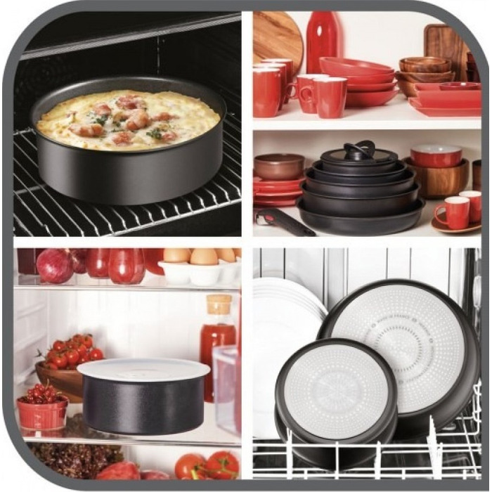 Tefal Набір посуду Ingenio Easy Cook & Clean, змінна ручка, 3предметів, алюміній, бакеліт, чорний