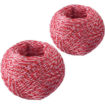 Нитка кухонна 60 м для ковбасок, набір 2 предмети, біло-червона Westmark