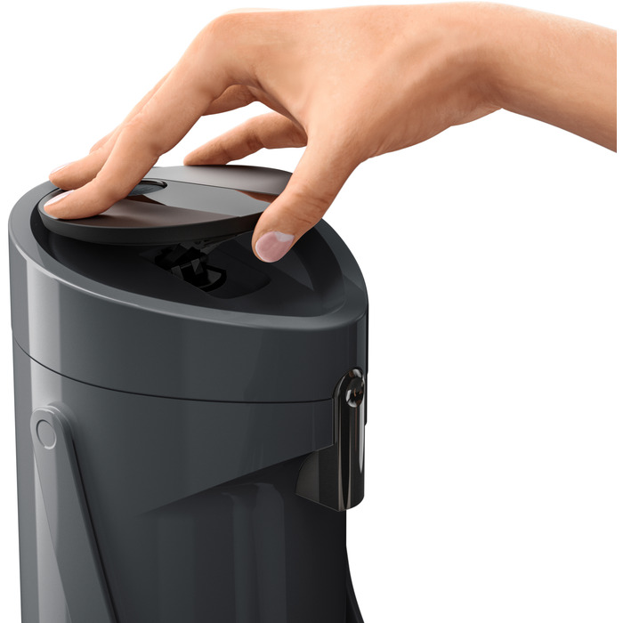 Tefal Thermos Ponza Pump, 1,9 л, пластик, стекло, серый