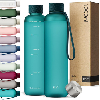 Пляшка для води 1 л тританова, петролева KIVY