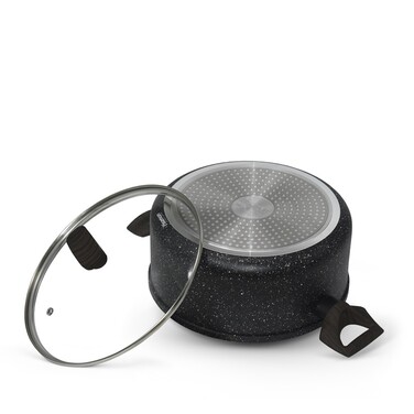 Каструля Fissman CARRIE 24x11 см/4,67л. зі скляною кришкою алюміній з антипригарним покриттям (14483)