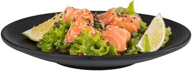 Тарілка меламінова 21 см, чорна NERO APS