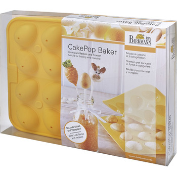 Форма для випічки у вигляді великодніх яєць, 24,5 x 17,5 x 4,5 см, жовта, RBV Birkmann