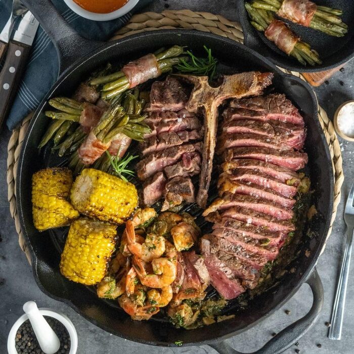 Сковорода-гриль чавунна 34 см BBQ-Toro