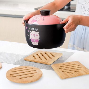 Термостійка підставка 4 бамбукових conisy