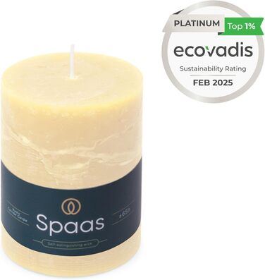 Свічка Spaas Rustic Pillar 80/110 мм 65 шт. - (слонова кістка)