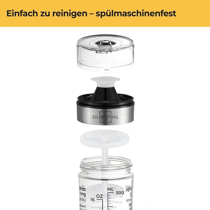 Шейкер для салатної заправки 500 мл Silberthal