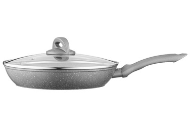 ARDESTO Сковорода з кришкою Gemini Gourmet Vasto, 28см, алюміній, сірий