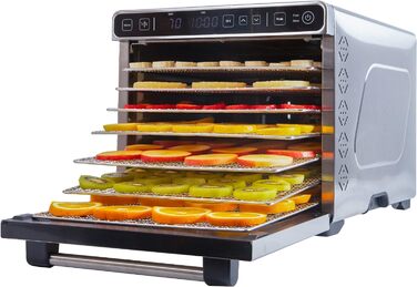 Дегидратор из нержавеющей стали (35-75C) для сушки фруктов 650 Вт с функцией таймера 24 часа Vita5