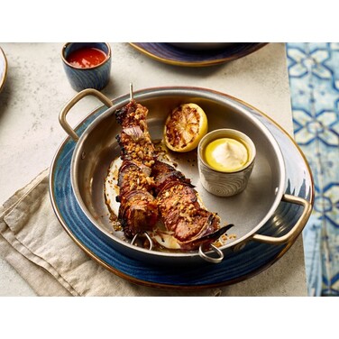 Сковорода для подачі 22*5 см, 1500 мл, кругла, металева, Vintage Steel, GenWare