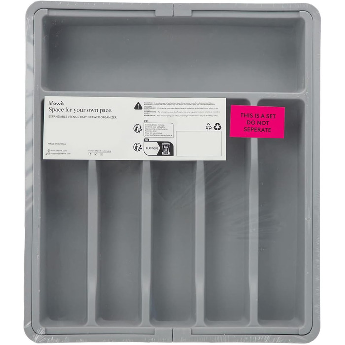 Лоток для столових приладів, пластик, 57 x 38 x 5 см Lifewit