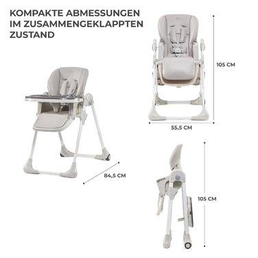 Дитячий стільчик для годування з перших місяців життя YUMMY kk Kinderkraft