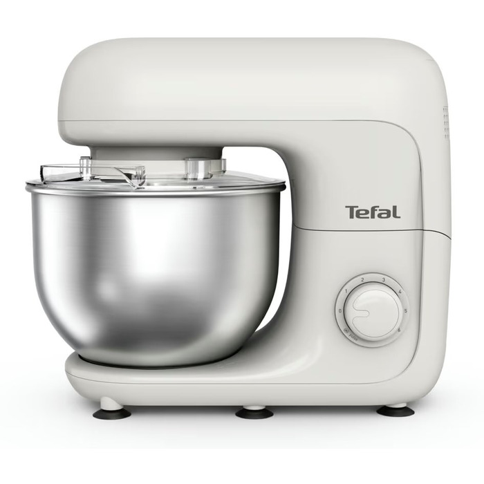 Tefal Міксер планетарний Bake Essential 800Вт, насадки-3, чаша-нерж., метал, 4.8л, білий