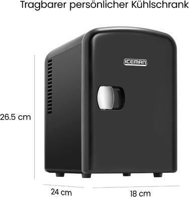 Міні-холодильник 4 л чорний Iceman