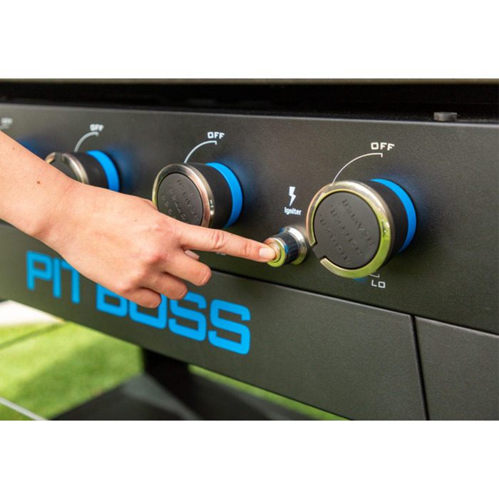 Портативный газовый гриль на 4 горелки, съемный, со столом Pit Boss Ultimate