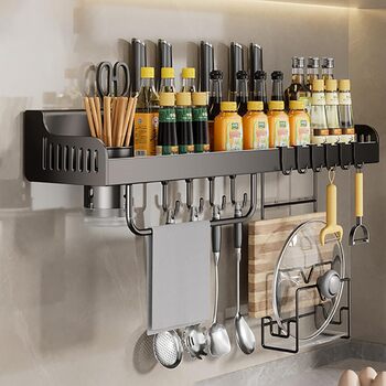 Настінний органайзер для кухонного приладдя 40 см RXRENXIA
