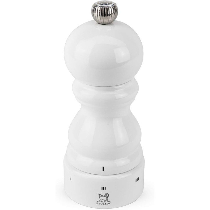 Ручне регулювання помелу u'Select, висота 12 см, дерево, коричневий, 23447 (соляний млин, білий лакований)