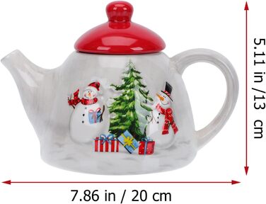 Різдвяний чайник, порцеляновий BESTonZON