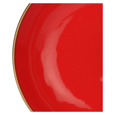 Тарелка суповая Rose&Tulpani Milano CONCERTO CORALLO, керамогранит, коралл, диам. 21 см