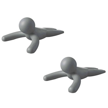 Набір з 2 дверних стопперів сірий Buddy Umbra