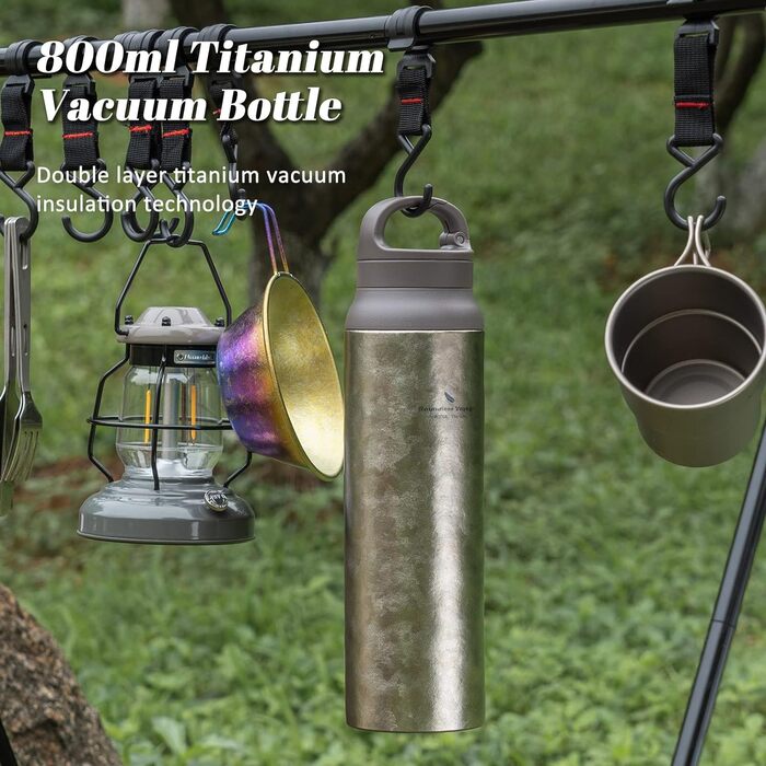 Титанова пляшка для води 800 мл. iBasingo