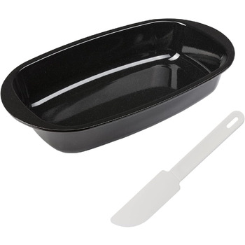 Форма для випічки хліба Westmark - високоякісна емальована форма для випічки хліба, як з пекарні - 32 см - для рівномірного підрум'янювання - 100 стійка до подряпин (чорна) (емаль зі скребком)