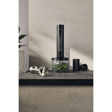 Стартовый набор беспроводного блендера с зарядной станцией и измельчителем, 5 предметов, черный Zwilling