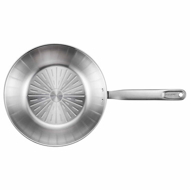 Сковорода Wok Fiskars All Steel Pure матовая 28 см (1065629)