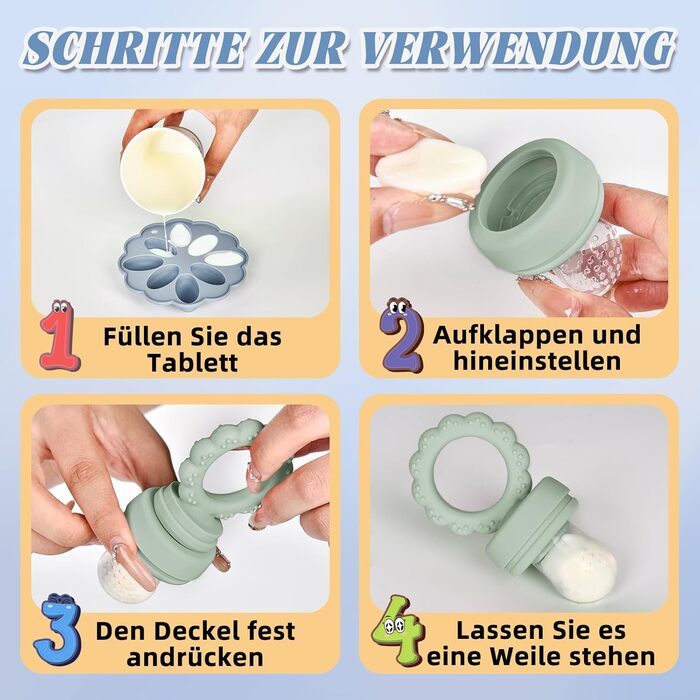 Набір силіконових ніблерів для дітей 2 шт. JONRRYIN