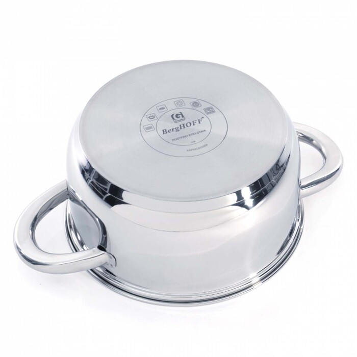 Набір посуду BergHOFF Vision prima зі скла. кришками, 6 шт.