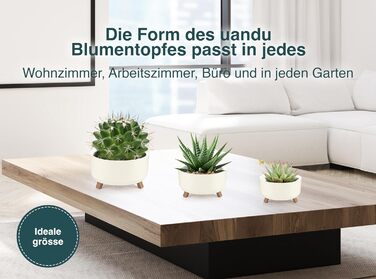 Набір горщиків для квітів 3 шт. Uandu