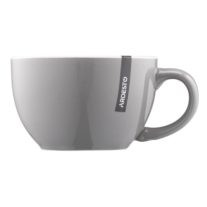 ARDESTO Merino Cup, 480 мл, Серый, Керамика