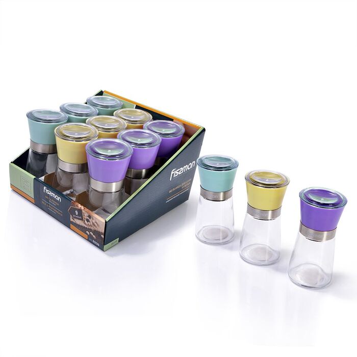 Млин для солі та перцю Fissman 13 см/ 160 мл механічна ціна за шт (8209)