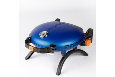 КОМПЛЕКТ Портативний переносний газовий гриль O-GRILL 600T, синій + шланг в подарунок! Код: 011678