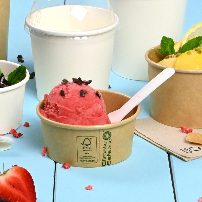 Набір паперові стаканчики для морозива 50 шт. 100 мл BIOZOYG