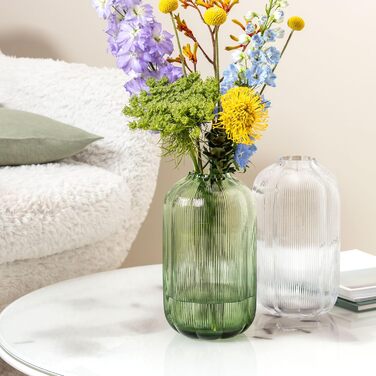 Ваза скляна декоративна 16 х 28 см, зелений Fleur Villeroy & Boch