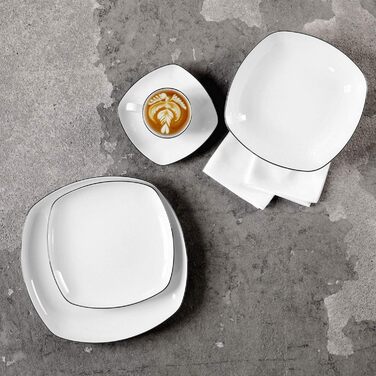 Обеденный сервиз из 12 предметов Black Line Lido Seltmann Weiden