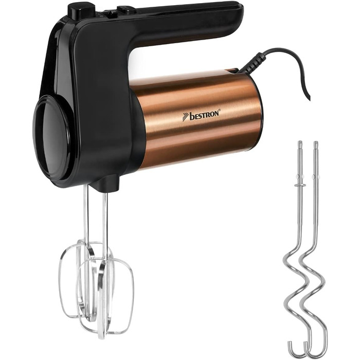 Ручний міксер з 2 віночками та 2 гаками для тесту, 400 Вт Bestron